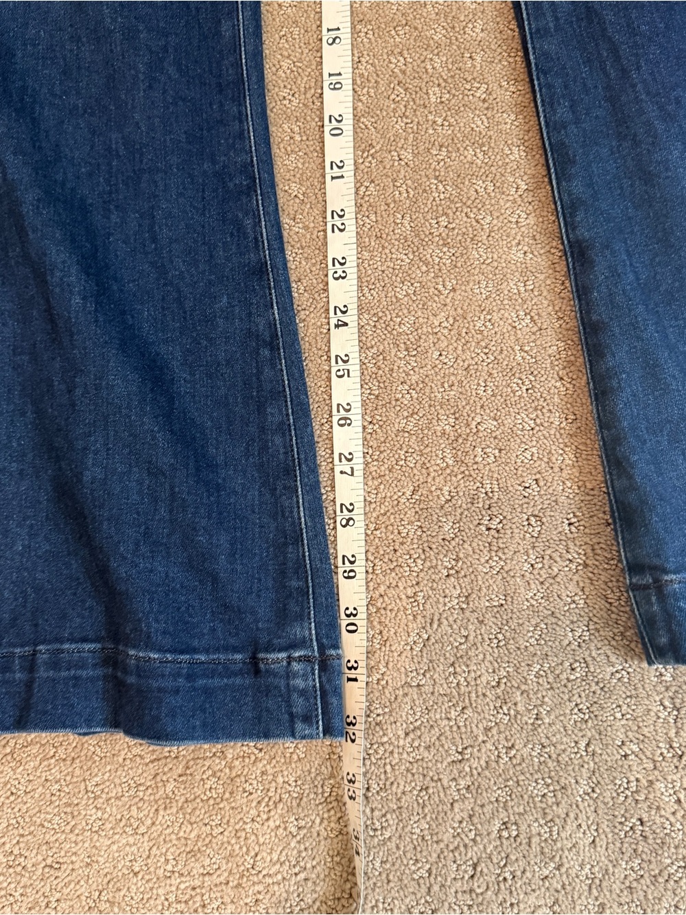 Paige Leenah High Waist Wide Leg Trouser style Jeans, Praline Blue, Size 33 - Picture 8 of 14